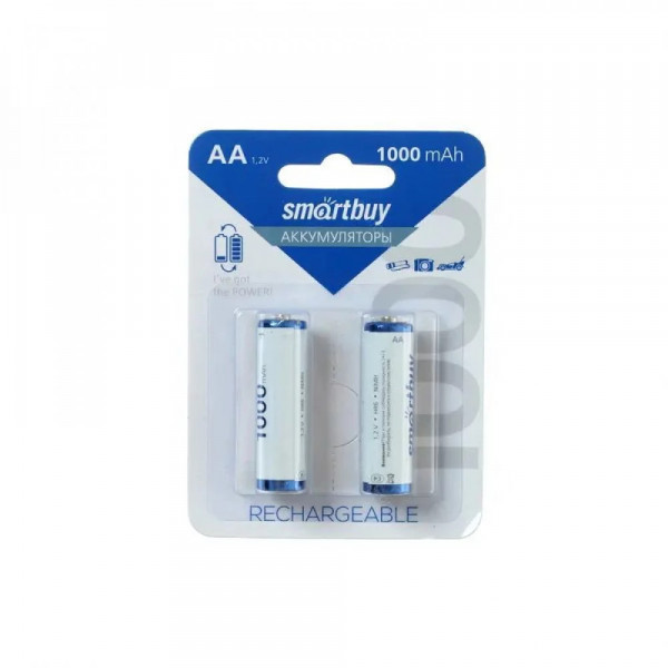 Аккумулятор SmartBuySBBR-2A02BL1000 AA/2BL R06 1000 mAh