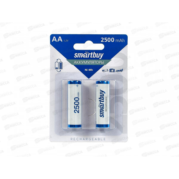 Аккумулятор SmartBuySBBR-2A02BL2500 AA/2BL R06 2500 mAh