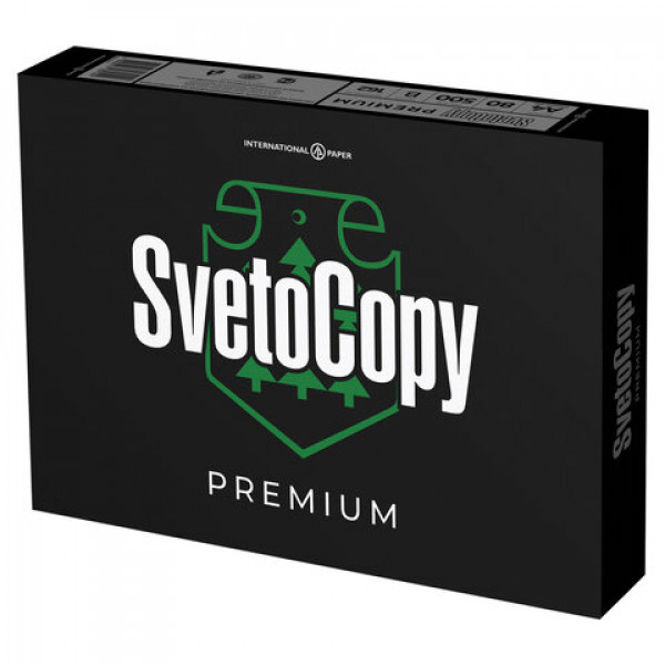 Бумага офисная В А4 SVETOCOPY PREMIUM, 80г/м2, 500 л., марка В, International Paper, белизна 162%