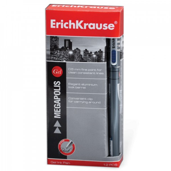 Ручка гелевая ERICH KRAUSE MEGAPOLIS GEL EK92/141235 0.5 синяя