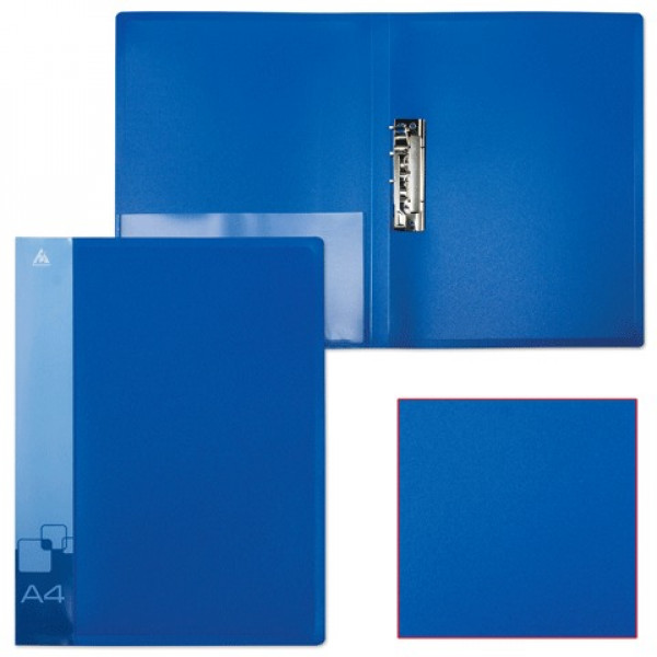 Папка с метал зажимом 700мкм БЮРОКРАТ PZ07CBLUE 816854 с карманом синяя