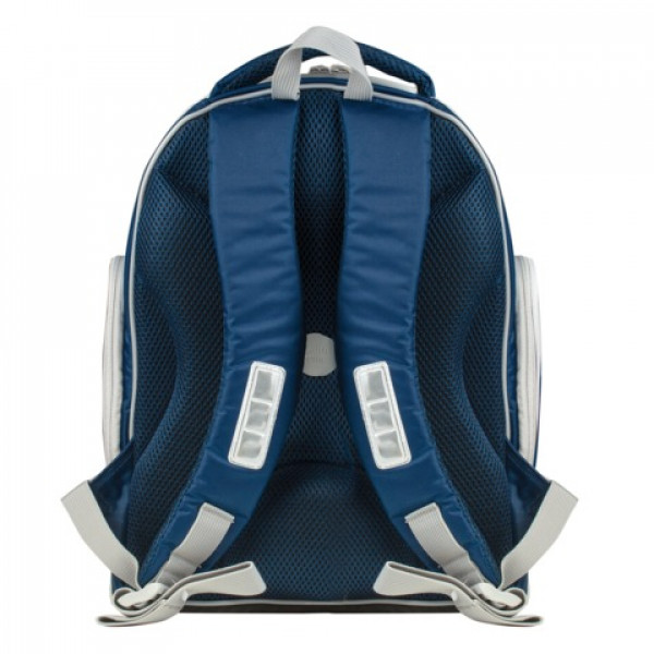 Рюкзак с ортопедической спинкой TIGER FAMILY (ТАЙГЕР) Полосы, темно-синий, 19 л, 39х31х22 см, 31101A