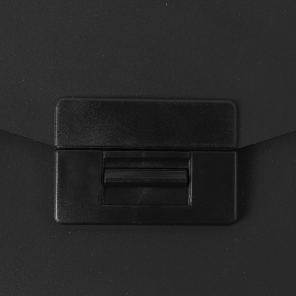 Портфель пластиковый STAFF А4 (320х225х36 мм), без отделений, черный, 229241