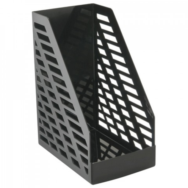 Лоток для бумаг вертикальный  СТАММ  "XXL", ширина 160 мм, черный, ЛТ901