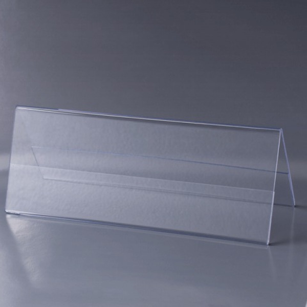 Табличка информационная BRAUBERG, 210х80 мм (домик), настольная, двухсторонняя, оргстекло, 290426