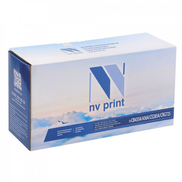 Картридж лазерный HP/CANON (CB435A/436A/CE285A/725) LaserJet/i-SENSYS рес 2000с NV PRINT СОВМЕСТИМЫЙ, 435A/436A/285A