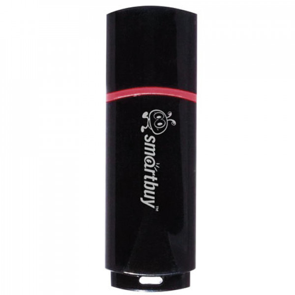 Флэш-диск 16 GB, SMARTBUY Crown, USB 2.0, черный, SB16GBCRW-K