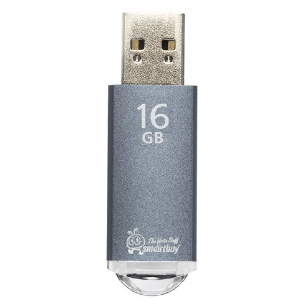 Флэш-диск 16 GB, SMARTBUY V-Cut, USB 2.0, серебристый, SB16GBVC-S