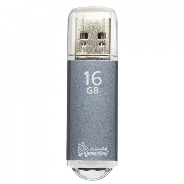 Флэш-диск 16 GB, SMARTBUY V-Cut, USB 2.0, серебристый, SB16GBVC-S