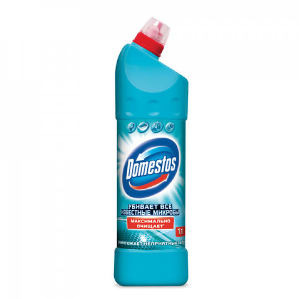 Чистящее средство 1 л, DOMESTOS (Доместос) "Свежесть Атлантики", с отбеливающим эффектом