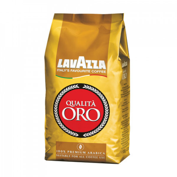 Кофе в зернах LAVAZZA (Лавацца) "Qualita Oro", натуральный, 1000 г, вакуумная упаковка, 2056